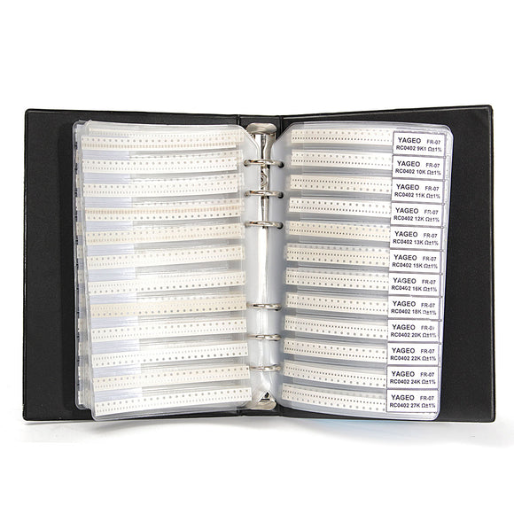 8500Pcs 0402 1% SMD SMT Chip Resistor Assortment Kit 170 Values Sample Book