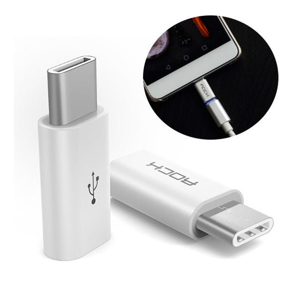 ROCK 2A USB Type-C Male to Micro USB Female Connector Converter Adapter