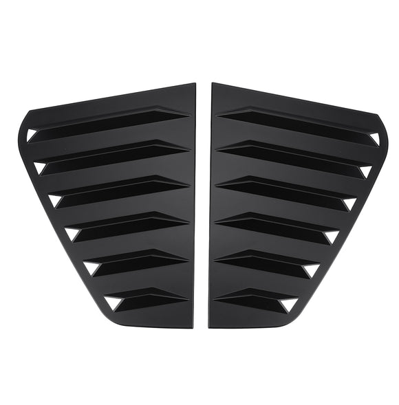 Rear Door Side Vent Window Scoop Louver Trim Cover Vent For VW GOLF MK7 MK7.5