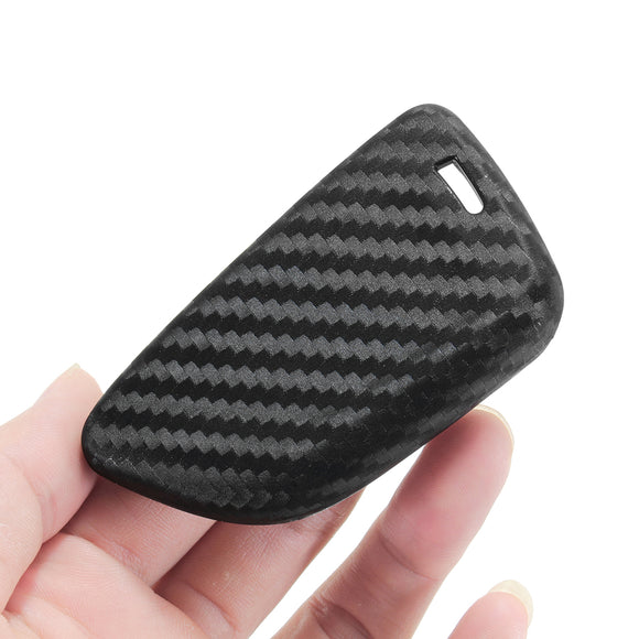 Carbon Fiber Pattern Car Key Case Protector Cover Remote Control Fob for BMW 1/2/5 series X1 X5 X6