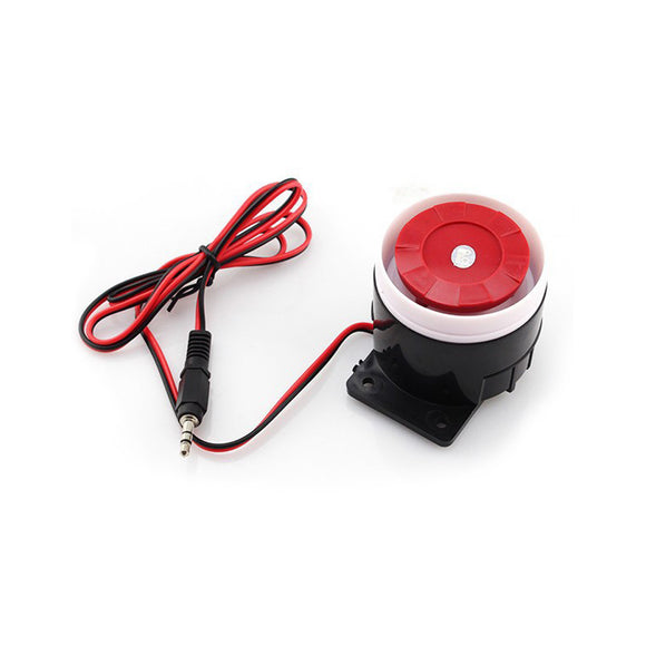 120dB 12V Wired Alarm Sirens 3.5mm Audio Interface ABS Mini Smart Siren for Security Alarm Alert System Indoor