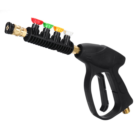 Universal Car High Pressure Power Washer Trigger 300 bar/3000PSI With 5 Color Nozzles Tips Cleaning