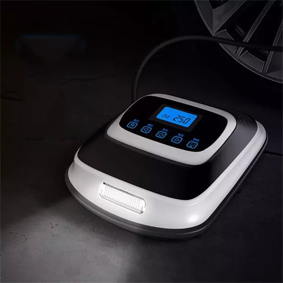 12V Portable Car Air Pump Pointer Digital Display Tire Inflatable Pump Mini Air Compressor with LED Light