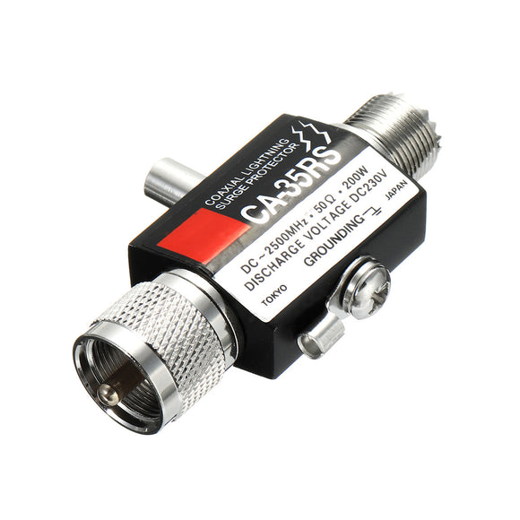 CA-35RS Coaxial Lightning Surge Protector Arrester Male to Female UHF Connector
