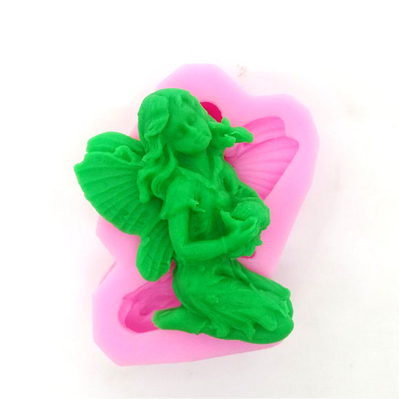 Food Grade Silicone Cake Mold DIY Chocalate Cookies Ice Tray Baking Tool Angel Shape