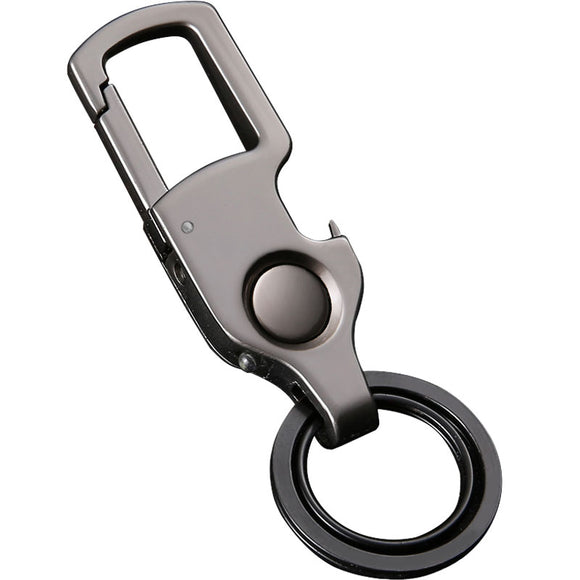 Multifunctional Keychain Mini Protable EDC LED Light Bottle Opener Man Key Ring