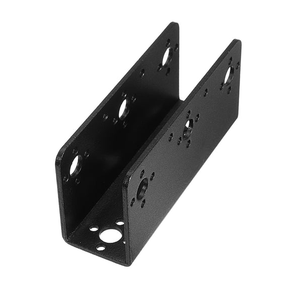 3Pcs Black Metal U-shaped Beam Bracket for Robot Arm / Humanoid Robot / Servo