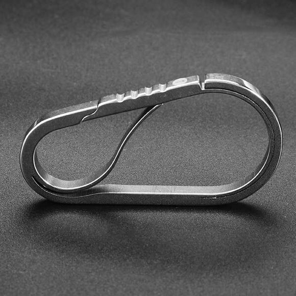 AOTDDOR Stainless Steel Carabiner Opener Keys Hanging Buckle EDC Tool