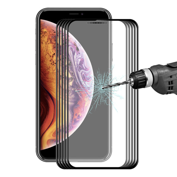 5 Packs Bakeey Screen Protector For iPhone XS Max/iPhone 11 Pro Max 3D Soft Edge Carbon Fiber Tempered Glass Film