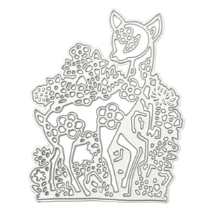 8.3x10.3cm Sika Deer Pattern Scrapbooking DIY Album Card Paper Diary Craft Maker Metal Cutting Die