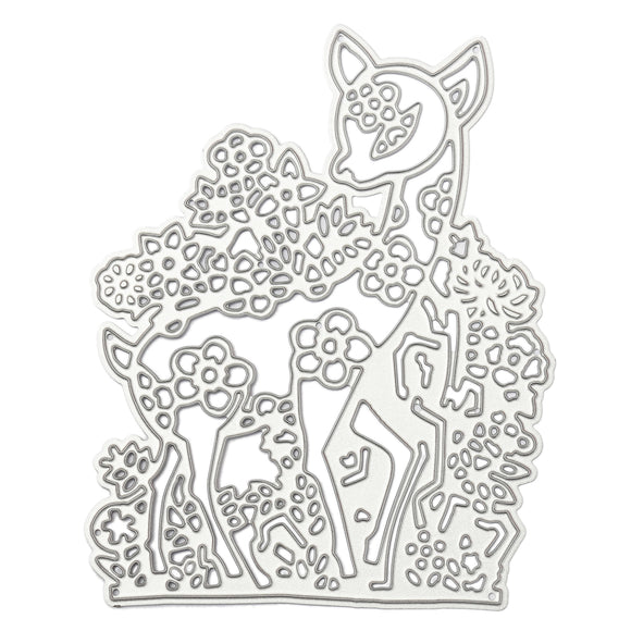 8.3x10.3cm Sika Deer Pattern Scrapbooking DIY Album Card Paper Diary Craft Maker Metal Cutting Die
