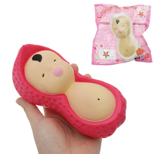 Peanut Baby Squishy 15*7*7.5CM Slow Rising With Packaging Collection Gift Soft Toy