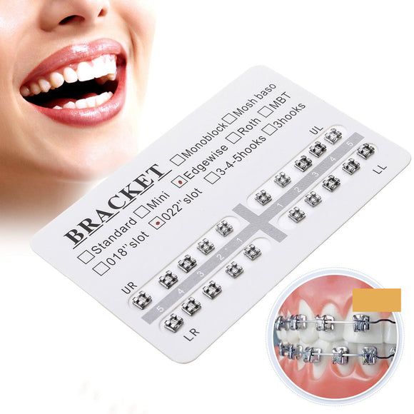 0.22inch Slot Orthodontic Bracket Edgewise Ultra-thin Square Mesh Bottom Dental Bracket