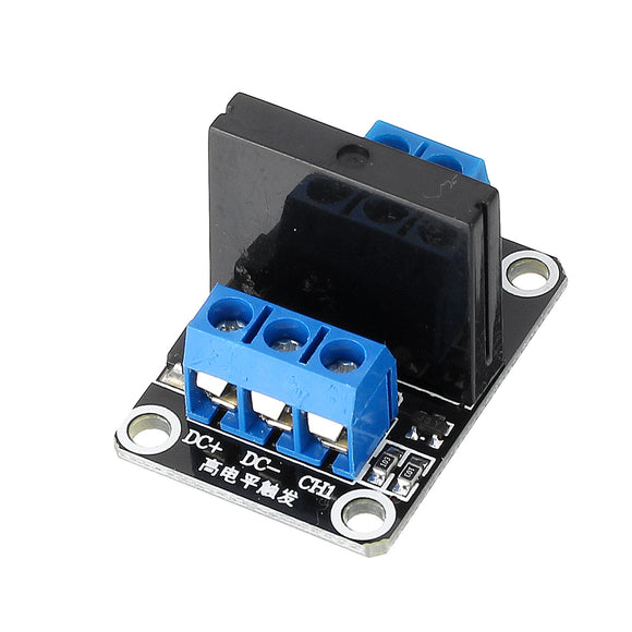 10pcs 1 Channel 5V Solid State Relay High Level Trigger DC-AC PCB SSR In 5VDC Out 240V AC 2A