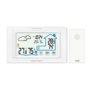Multifunctional Electronic Alarm Clock for Weather Forecast with Touch Screen Thermohygrometer