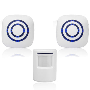 Door Entry Wireless PIR Motion Sensor Door Chime Door Bell Alarm EU Plug