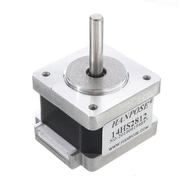 HANPOSE 14HS2812 28mm Nema 14 Stepper Motor 35 Motor 35BYGH28 1.2A 0.15N.m 4-lead for 3D Printer CNC Laser