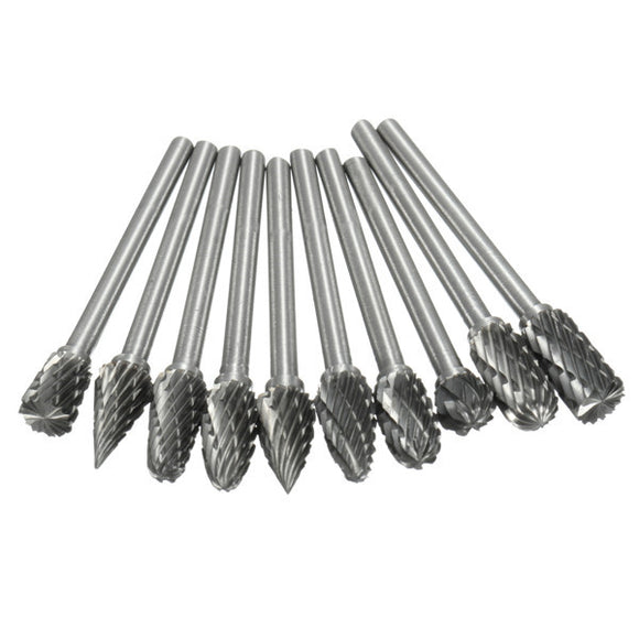 6mm Tungsten Steel Solid Carbide Burr PCB CNC Tool for Rotary Tool Drill Grinding Head