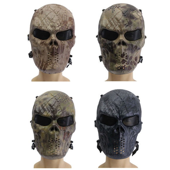 Airsoft Paintball Full Face Skull Mask Protection Outdoor Tactical Gear