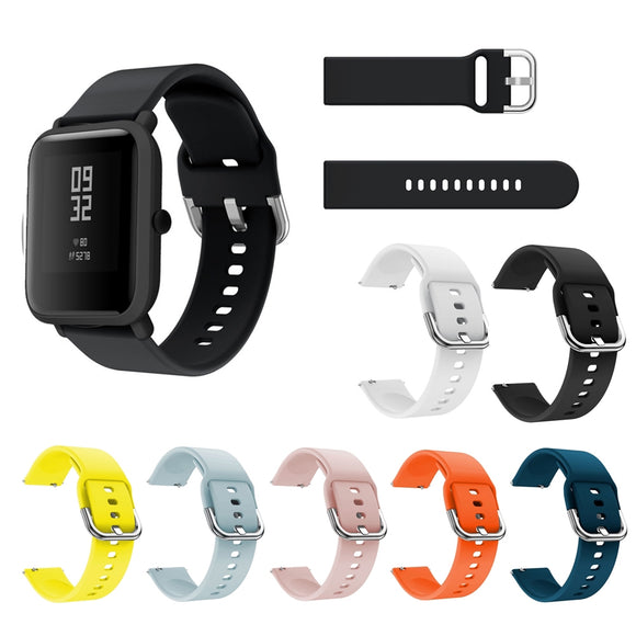 Bakeey 20MM Colorful Silicone Watch Band for Amazfit Bip/Bip Lite Smart Watch