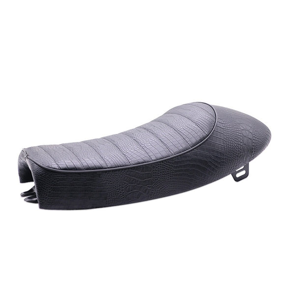 Crocodile Leather Retro Motorcycle CG125 Seat Cushion Length 53CM CAFE RACER BRAT Seat Vintage Seat