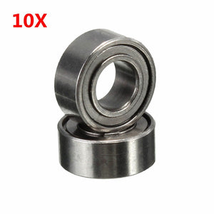 10Pcs MR63ZZ Miniature Steel Ball Bearings Skateboard Roller Rolling 6x3x2.5mm