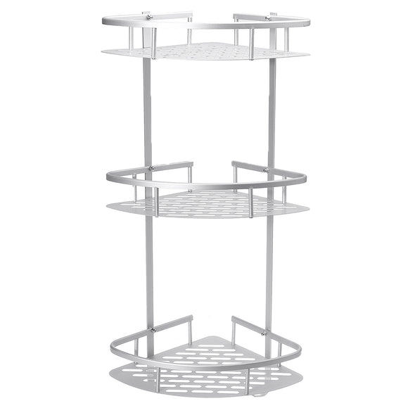 3 Layers Corner Hanging Rack Metal Kitchen Storage Organizer Holder Shelf