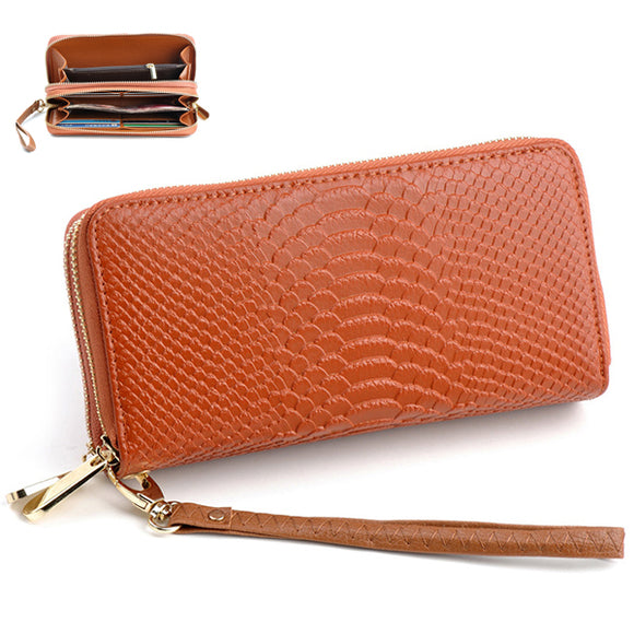 Stone Pattern Multi-function Long Wallet Purse Phone Bag For Women