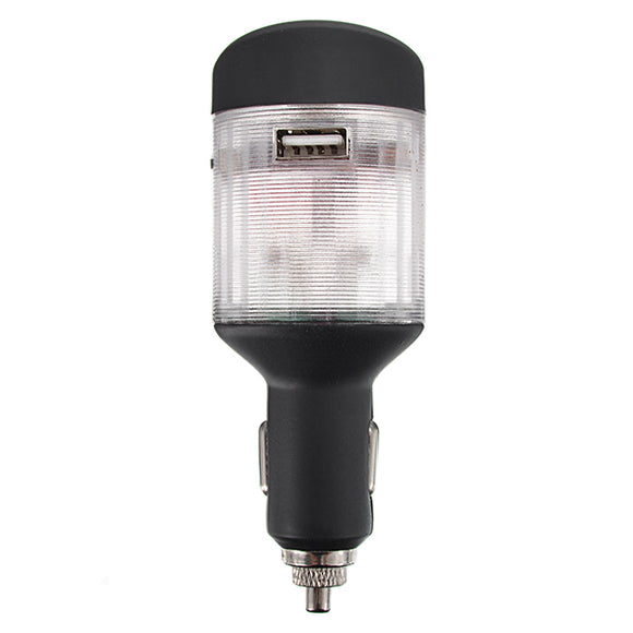 4 in1 Multi-function USB Car Charger Warning Light Safety Hammer Flashlight