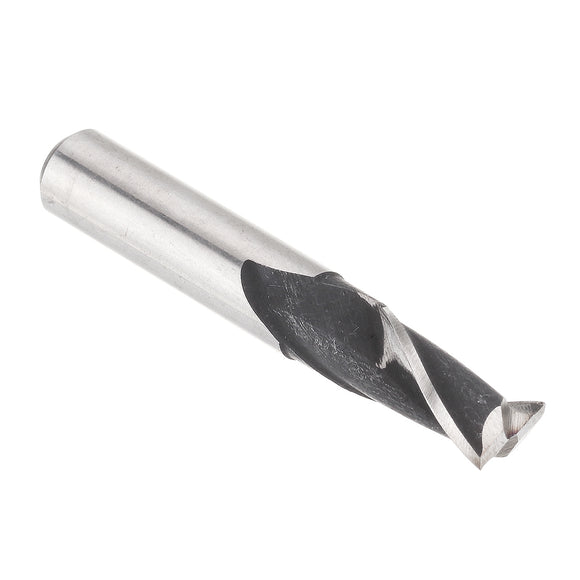 Drillpro 12-20mm 2 Flutes Milling Cutter HSS-CO CNC Milling Tool for Steel