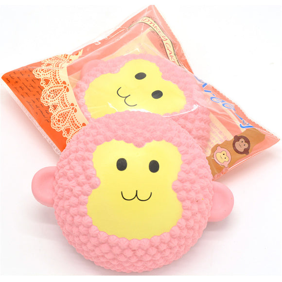 2PCS Areedy Squishy Jumbo Monkey Cake 15cm Scented Slow Rising Packaging Gift Decor