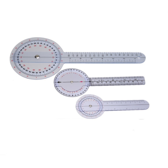 3Pcs lot GONIOMETER Set Protractor Medical Ruler 12 Inch + 8 Inch + 8 Inch