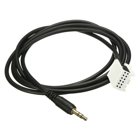 Car 3.5mm Audio Music AUX Cable Input Adapter For Mercedes Benz W203 C-class