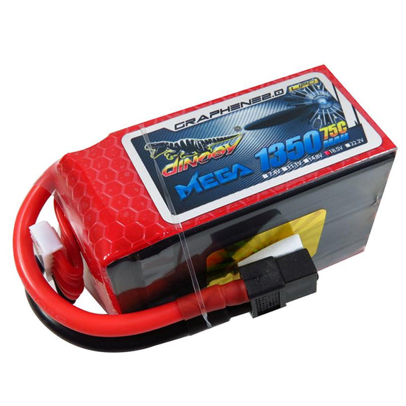 Giant Power DINOGY MEGA GRAPHENE 2.0 18.5V 1350mAh 5S 75C XT60 Lipo Battery For FPV Racing Drone