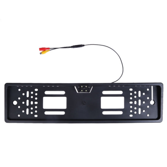 170 Degree 4 LED Europe License Plate Frame Car Reverse Parking Rear View Camera Night Vision