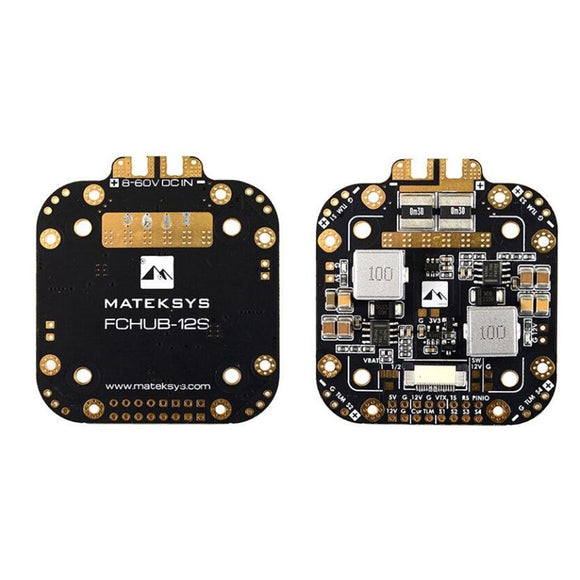 Matek System XCLASS FCHUB-12S PDB Board 5V & 12V Output w/ Current Sensor 3-12S Lipo for RC Drone