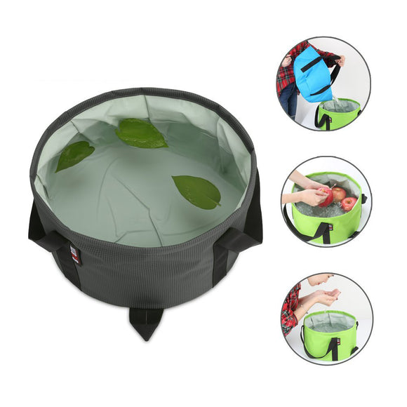 BUBM TJD Portable Folding Wash Basin Container Pail Collapsible Water Bucket for Camping Travel