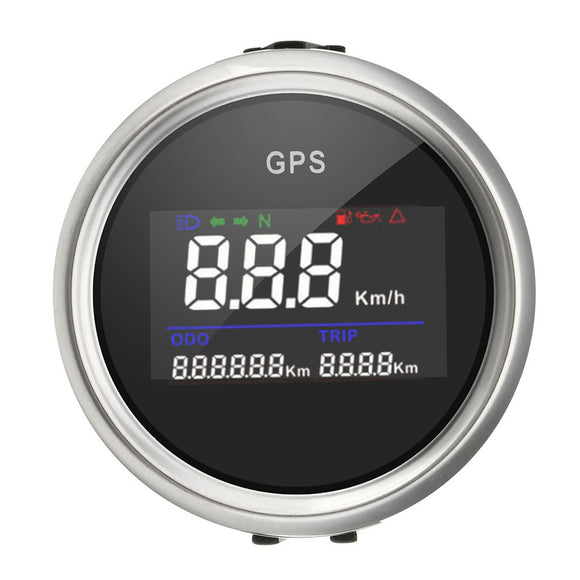 52mm Waterproof Motorcycle Car Truck GPS Digital Speedometer Odometer Gauge