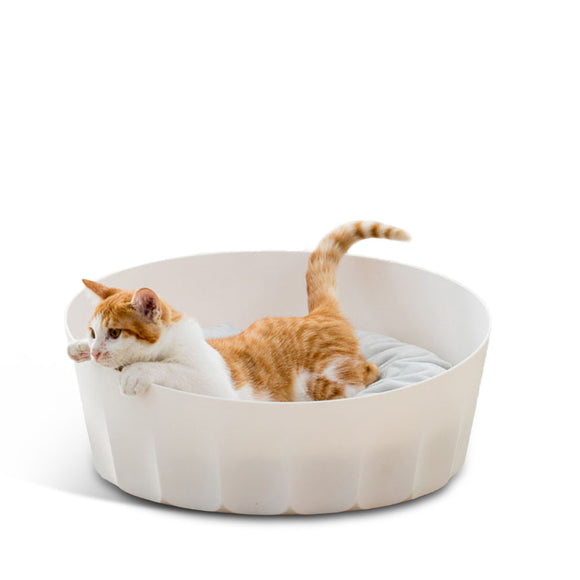 Jordan&Judy White Round Pet Cat Nest  Sleeping House Bed Washable Soft Material From Xiaomi Youpin
