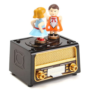 Plastic Classic Music Box Retro style Cute Kids for Kids Toys Gift