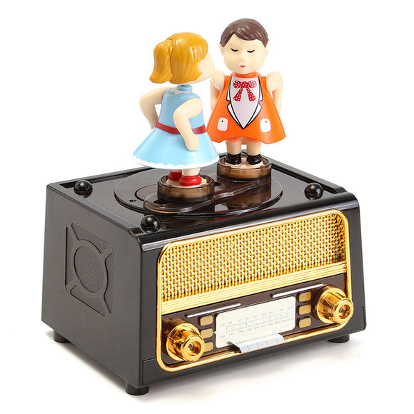 Plastic Classic Music Box Retro style Cute Kids for Kids Toys Gift