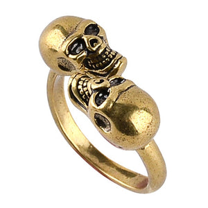 Punk Finger Ring Skull HeaD-shape Design Jewelry Accessories for Men Women