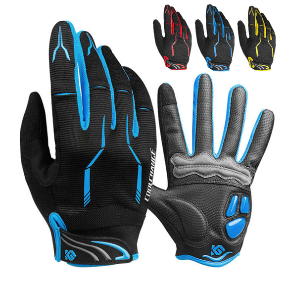 CoolChange LSR Gel Pad Gloves Winter Warm Racing Motorcycle Cycling Touchscreen Full Finger