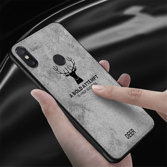 Bakeey Deer Shockproof Cloth Soft TPU Back Cover Protective Case for Xiaomi Redmi Note 5