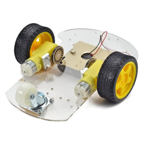 1Set 2WD Mini Round Double-Deck Smart Robot Car Chassis DIY Kit For Arduino