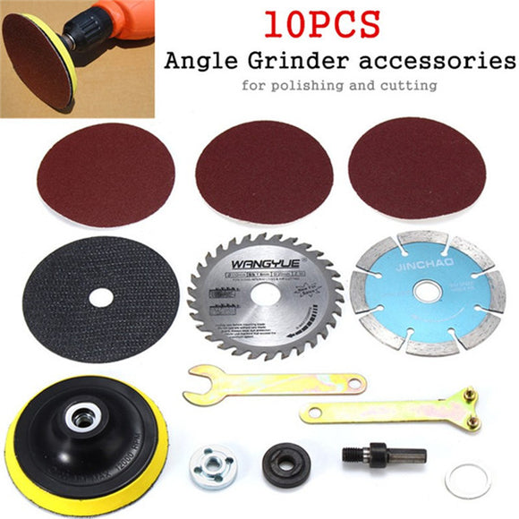 10pcs 10mm Diameter Cutting Accessories For Variable Angle Grinder & Hand Drills