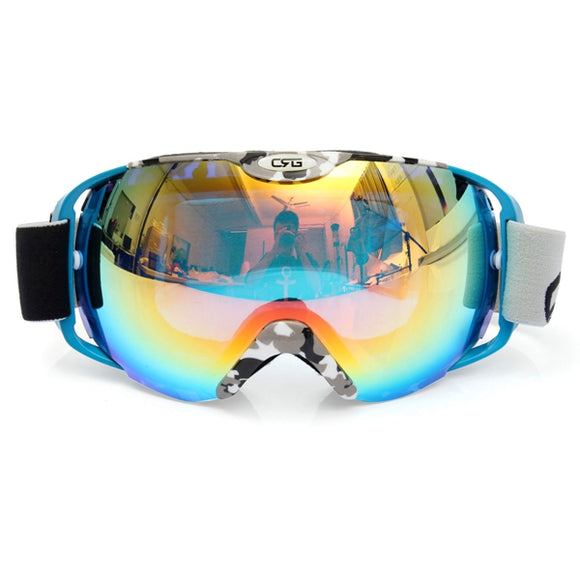 Unisex Anti Fog UV Dual Lens Winter Racing Outdooors Snowboard Ski Goggles Sun Glassess CRG80-8A