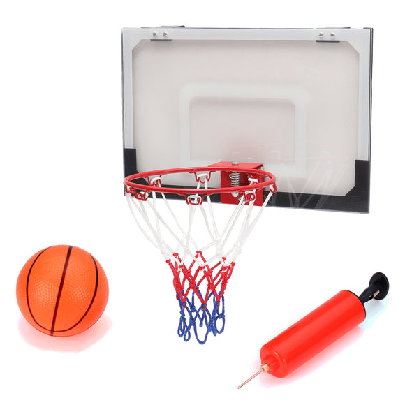 Mini Basketball Set Indoor Net Hoop with Ball Pump Indoor Sporting Game Goods