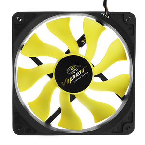 Akasa 12cm Viper Cooling Fan S-FLOW Fan Blade Design High Performance 4Pin PWM Auto Speed Control