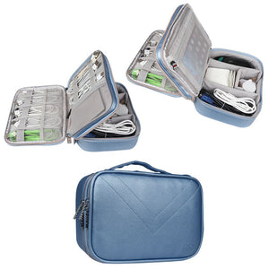 BUBM Portable Waterproof Travel Cable Organizer Storage Bag Electronics Accessories Travel Organizer